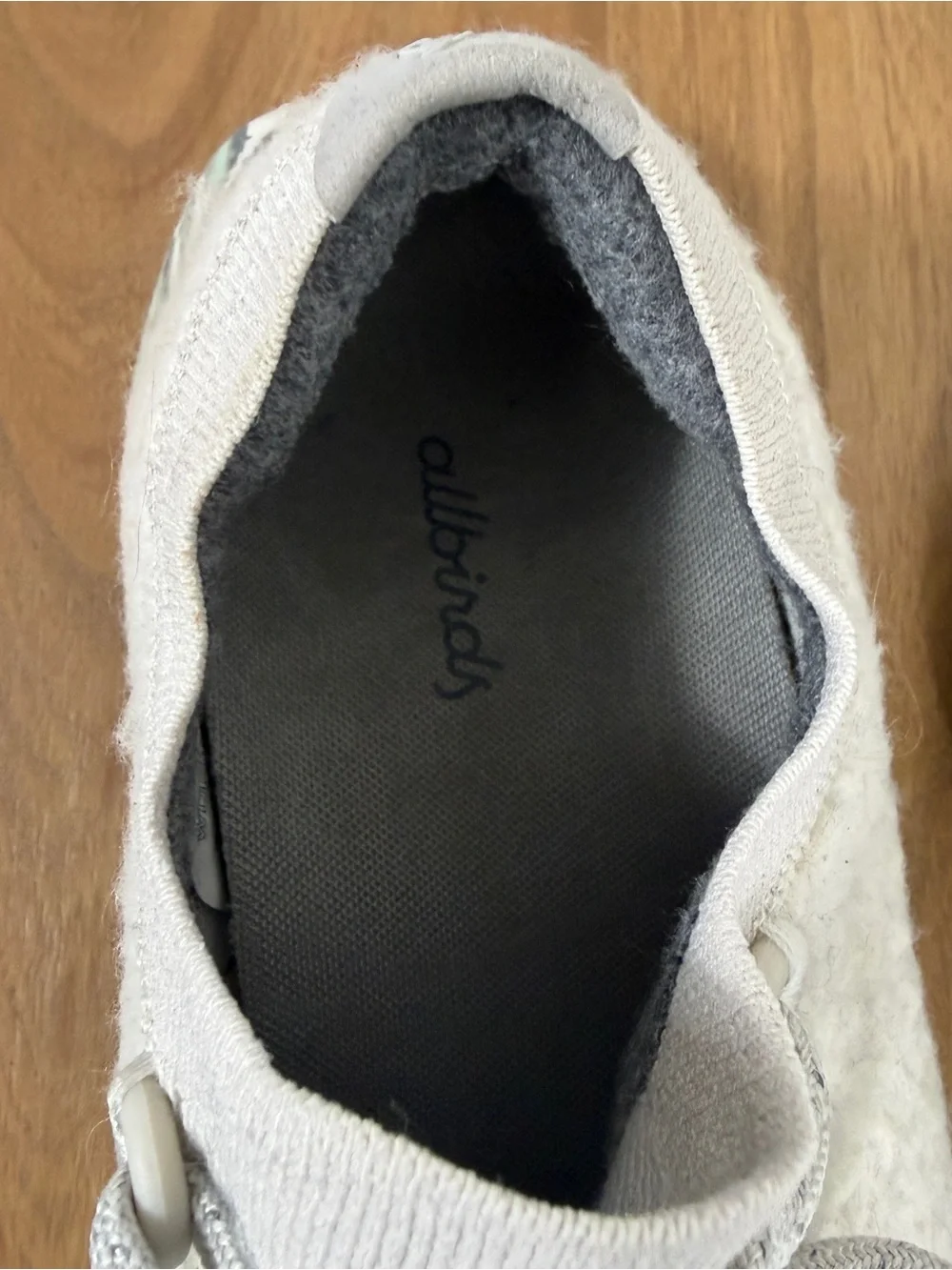 Allbirds Wool Dasher Fluffs Natural Sherpa Camo Detail Running Sneaker Shoe 8